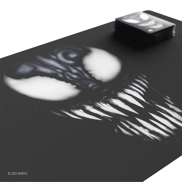 Gamegenic Marvel Champions Venom Game Mat | Slip-Resistant 24" by 14" Rubber Mat | Designed for Use with Marvel Champions The Card Game | Compatible with Other TCGs and LCGs | Made by Gamegenic