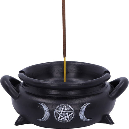 Set of Six Cauldron Bubble Witch Wiccan Incense Stick Burners 13cm 7