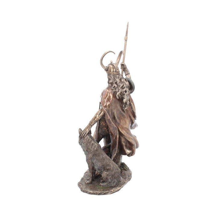 Bronzed Loki Norse Trickster God Figurine 35cm