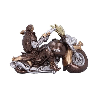 Bronze Full Throttle Motorbike Figurine 17cm 3