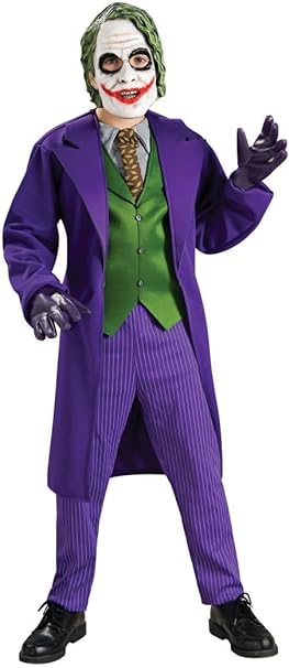 The Joker Costume Kids Suit Heath Ledger Batman The Dark Knight