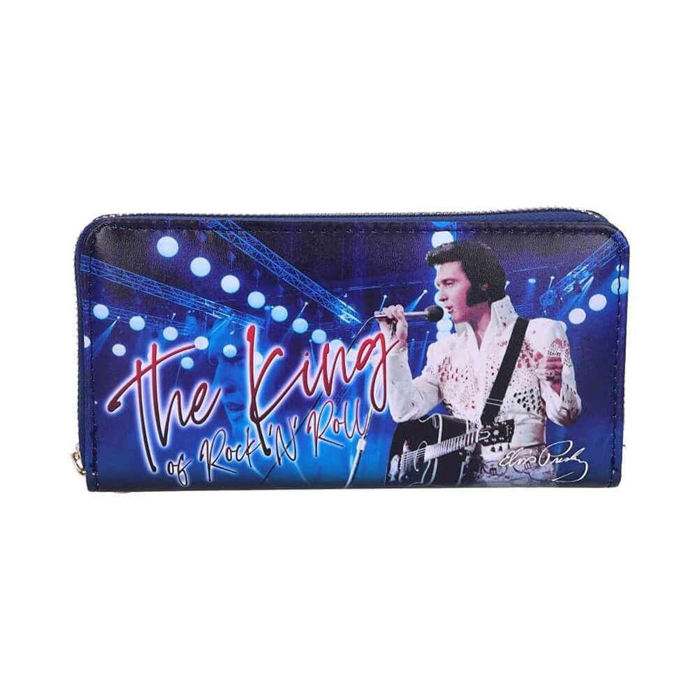 Elvis The King of Rock and Roll Blue Womens Purse 19cm 4
