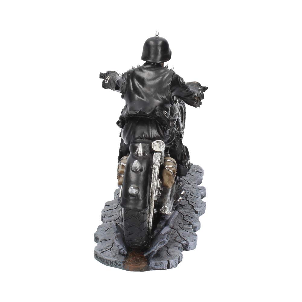 Hell on the Highway Skeleton Motorbike Ornament Figurine 20.5cm