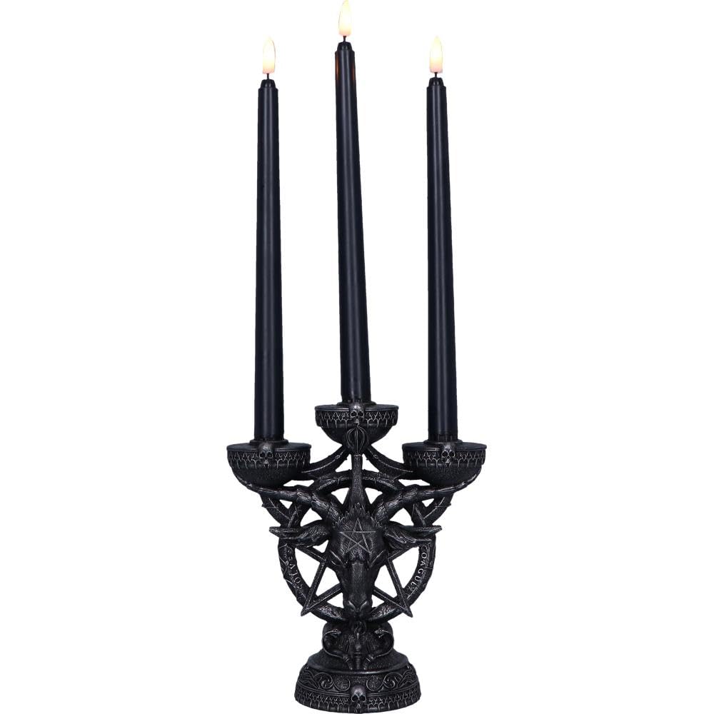 Baphomets Radiance Candelabra with LED Candles 46cm