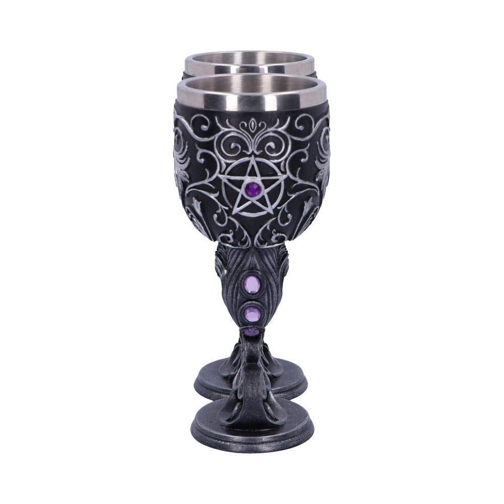 Familiars Love Twin Cat Heart Set of Two Goblets 18.5cm 2