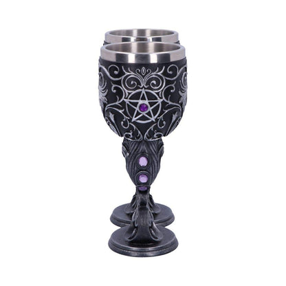Familiars Love Twin Cat Heart Set of Two Goblets 18.5cm 2