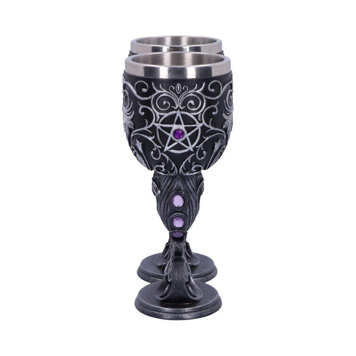 Familiars Love Twin Cat Heart Set of Two Goblets 18.5cm