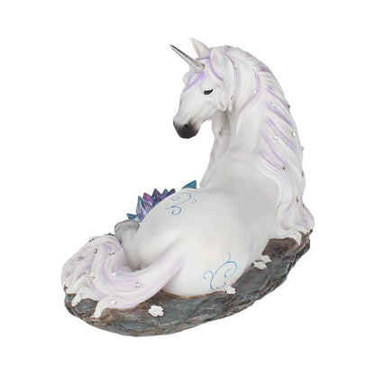 Jewelled Tranquillity Figurine White Unicorn and Crystal Ornament 19cm 3