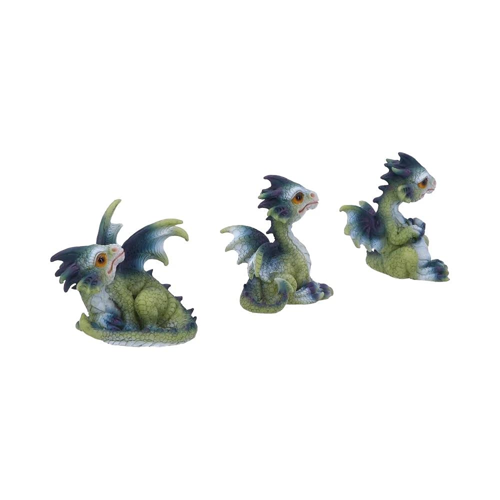 Triple Trouble Small Set of Three Dragon Infant Ornaments 8cm 4