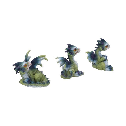 Triple Trouble Small Set of Three Dragon Infant Ornaments 8cm 4