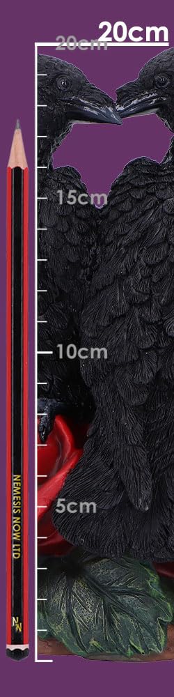 Raven Romance Decorative Resin Figurine 20cm 8