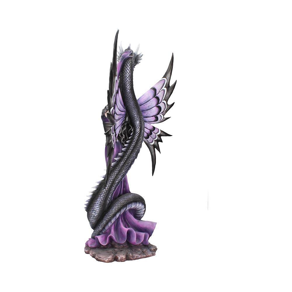 Guardians Embrace Large Dark Fairy Dragon Ornament Guardians 60cm