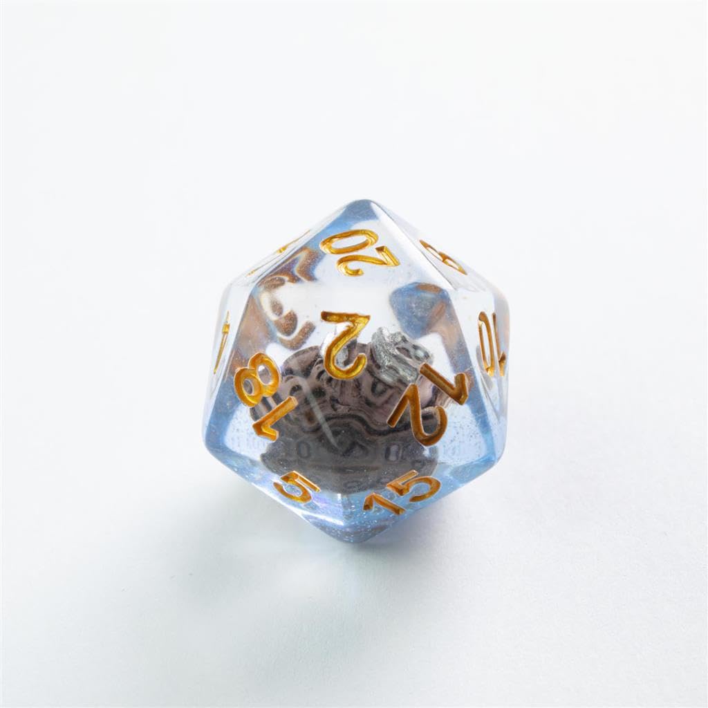 Gamegenic Embraced Series RPG Dice Set | Set of 7 Dice in a Variety of Sizes Designed for Roleplaying Games | Premium Quality Resin Dice with Unique Thematic Cursed Ship Design | Made by Gamegenic 5