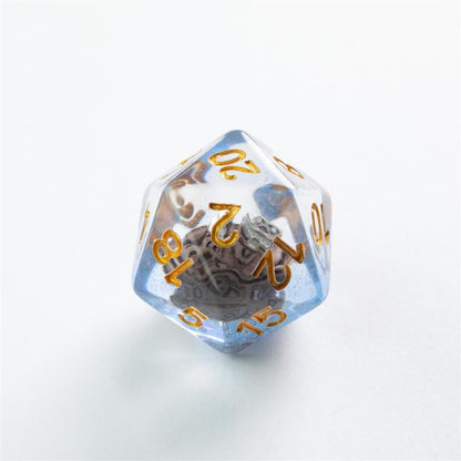 Gamegenic Embraced Series RPG Dice Set | Set of 7 Dice in a Variety of Sizes Designed for Roleplaying Games | Premium Quality Resin Dice with Unique Thematic Cursed Ship Design | Made by Gamegenic 5