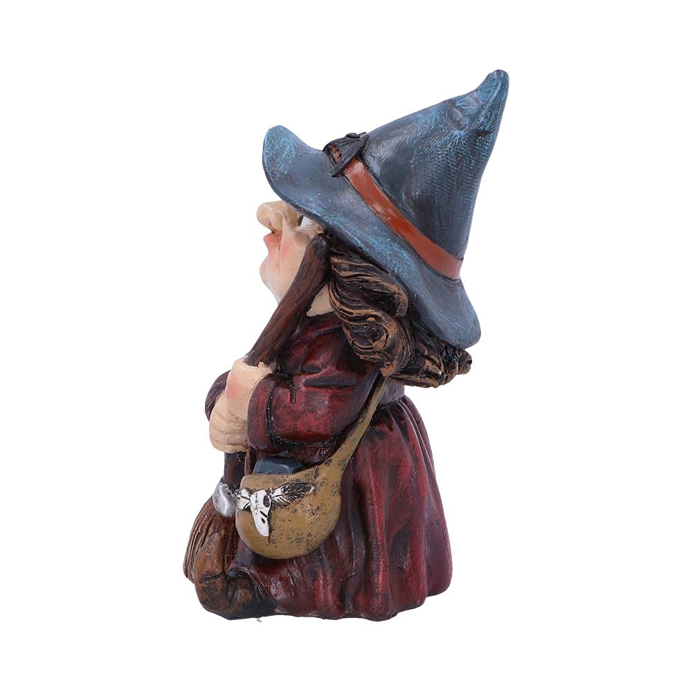 Toil Small Witch and Broomstick Figurine 9.7cm