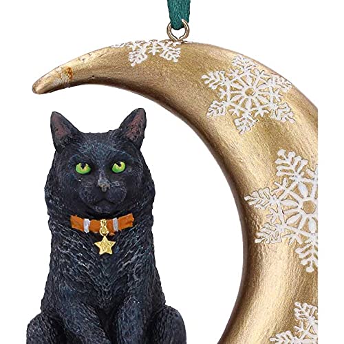 Lisa Parker Moon Cat Hanging Ornament 9cm