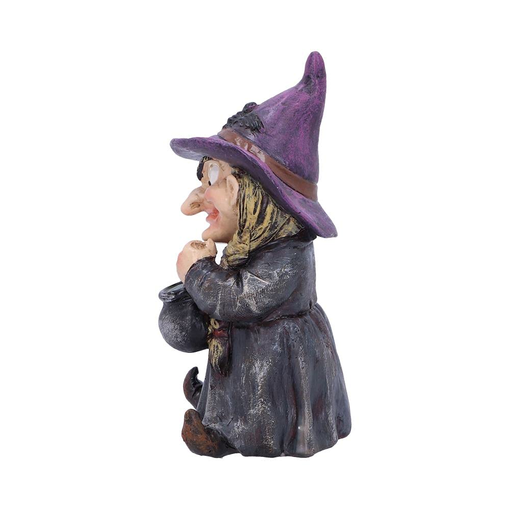 Double Small Witch and Cauldron Figurine 9.7cm