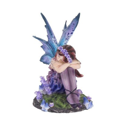 Akina Figurine Purple Blue Floral Fairy Ornament 10cm 2