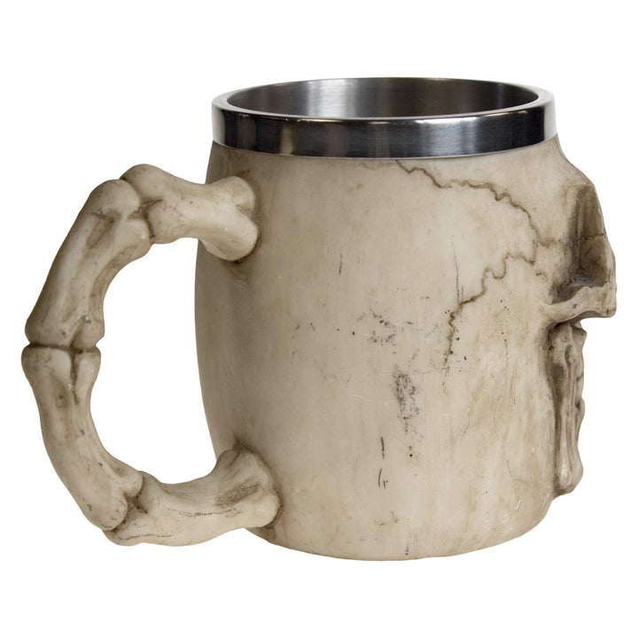 Grinning Skull Gothic Tankard 16cm
