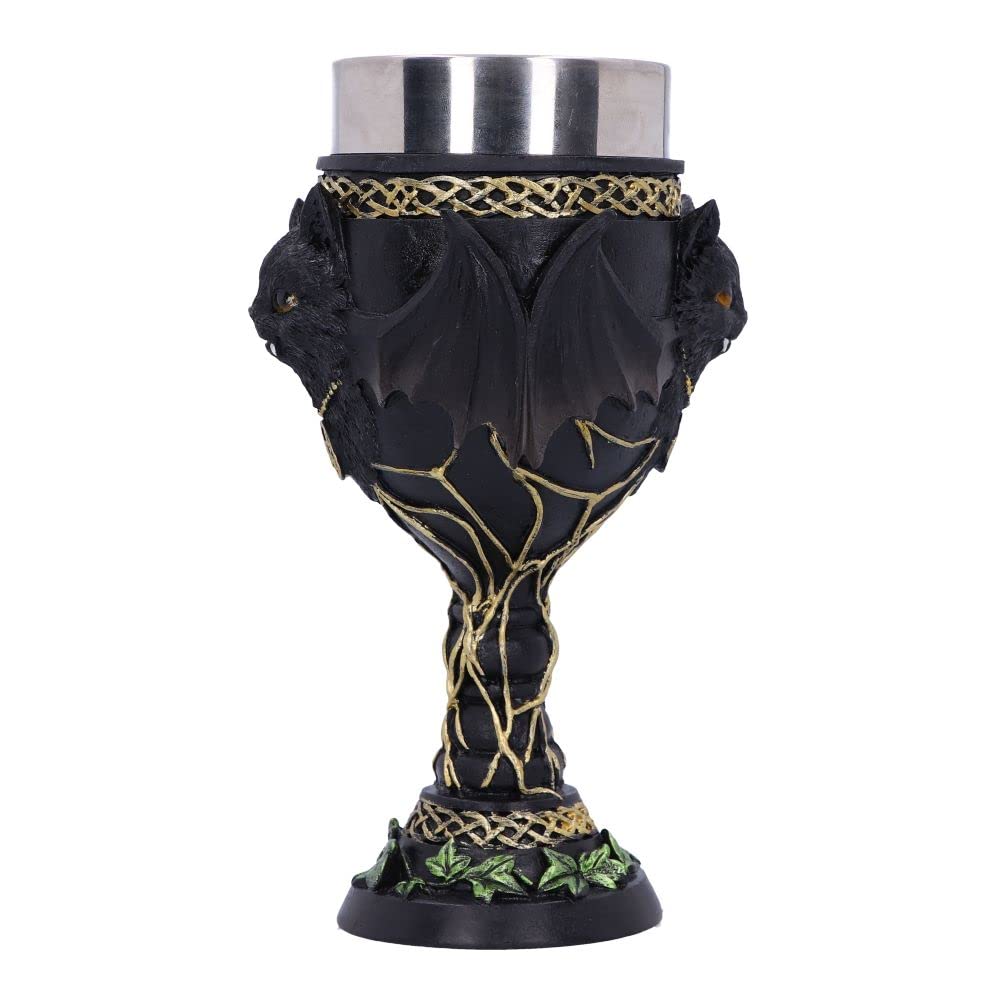 Feline Fang Black Cat Goblet 17.3cm