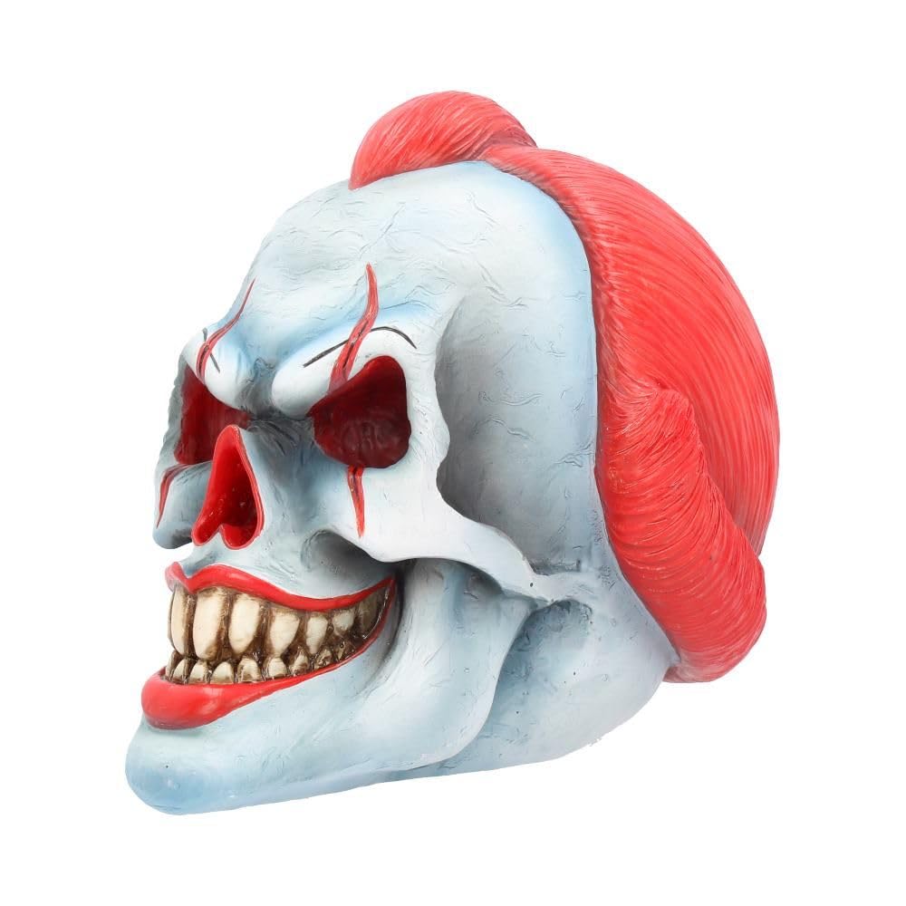 Play Time Skull Ornament Scary Horror Clown Head 18cm 3