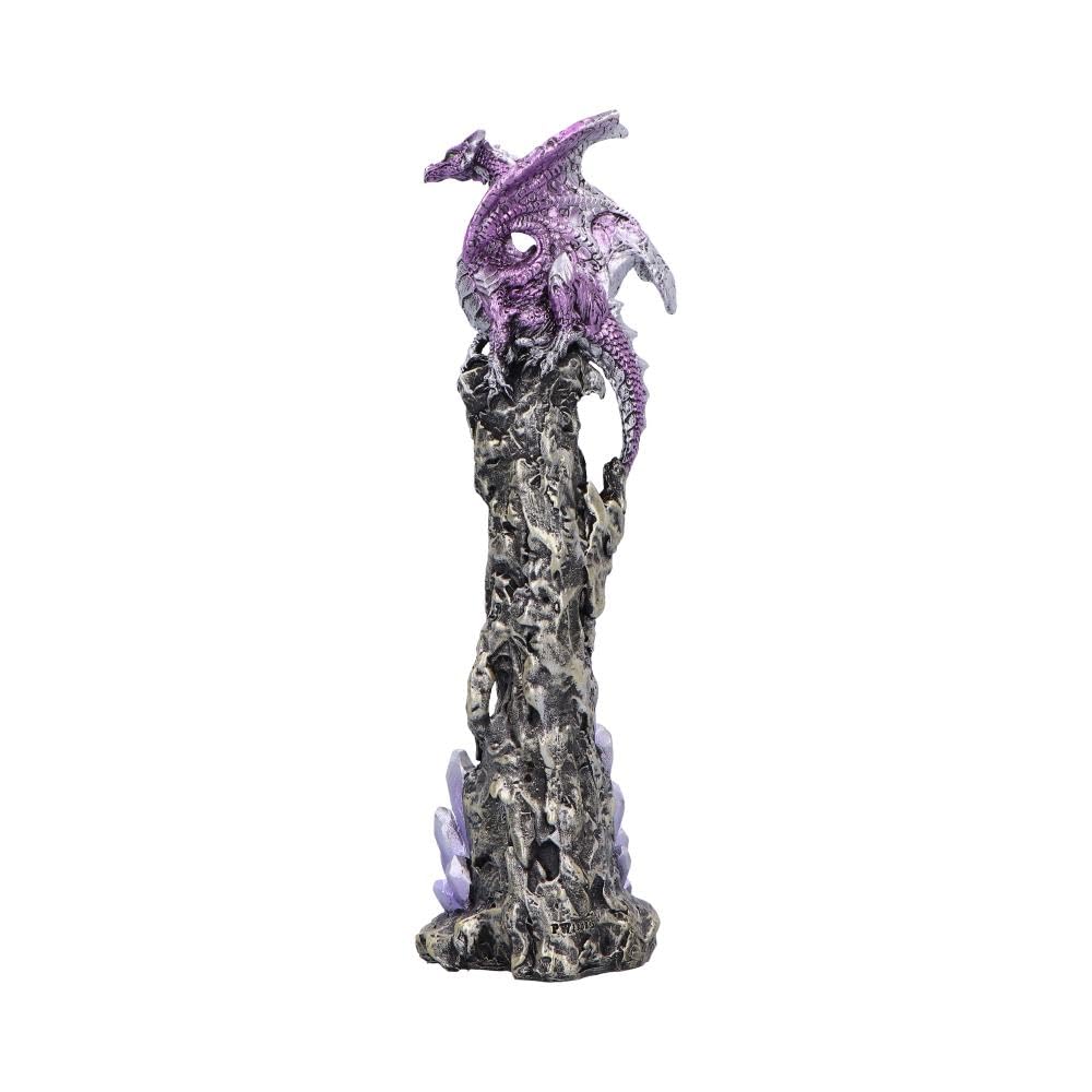 Mythic Crystal Dragon Incense Stick Holder 27cm