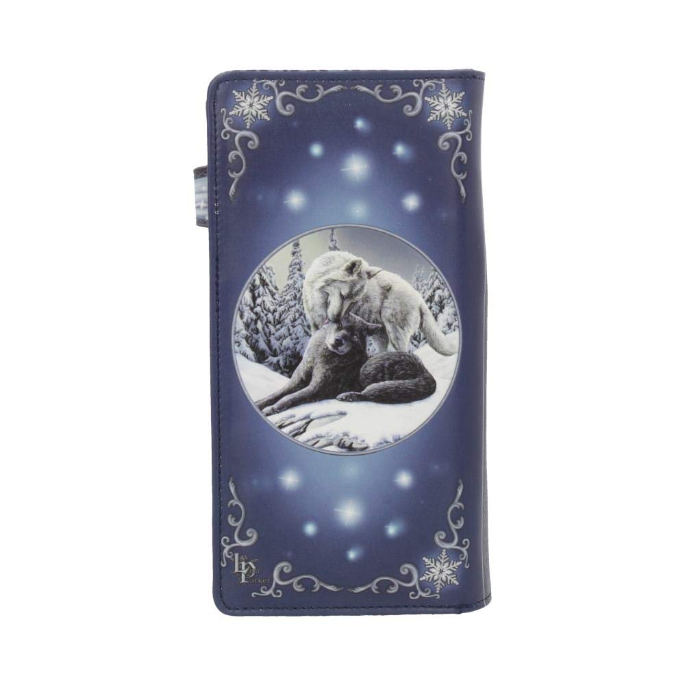 Lisa Parker Snow Kisses Wolf Embossed Purse 18.5cm