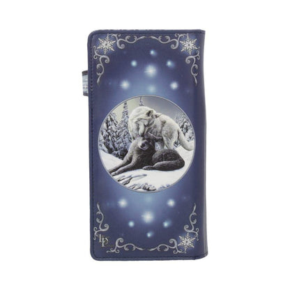 Lisa Parker Snow Kisses Wolf Embossed Purse 18.5cm 5