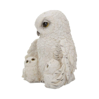 Feathered Family Beautiful Snowy Owl Trio 21.5cm 3