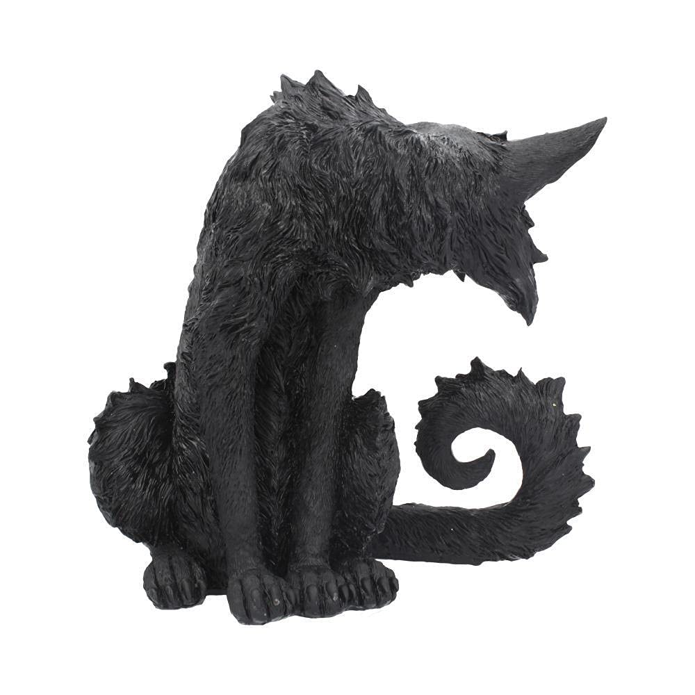 Large Black Cat Witches Familiar Figure Salem Spite 25.5cm Resin Statue 3