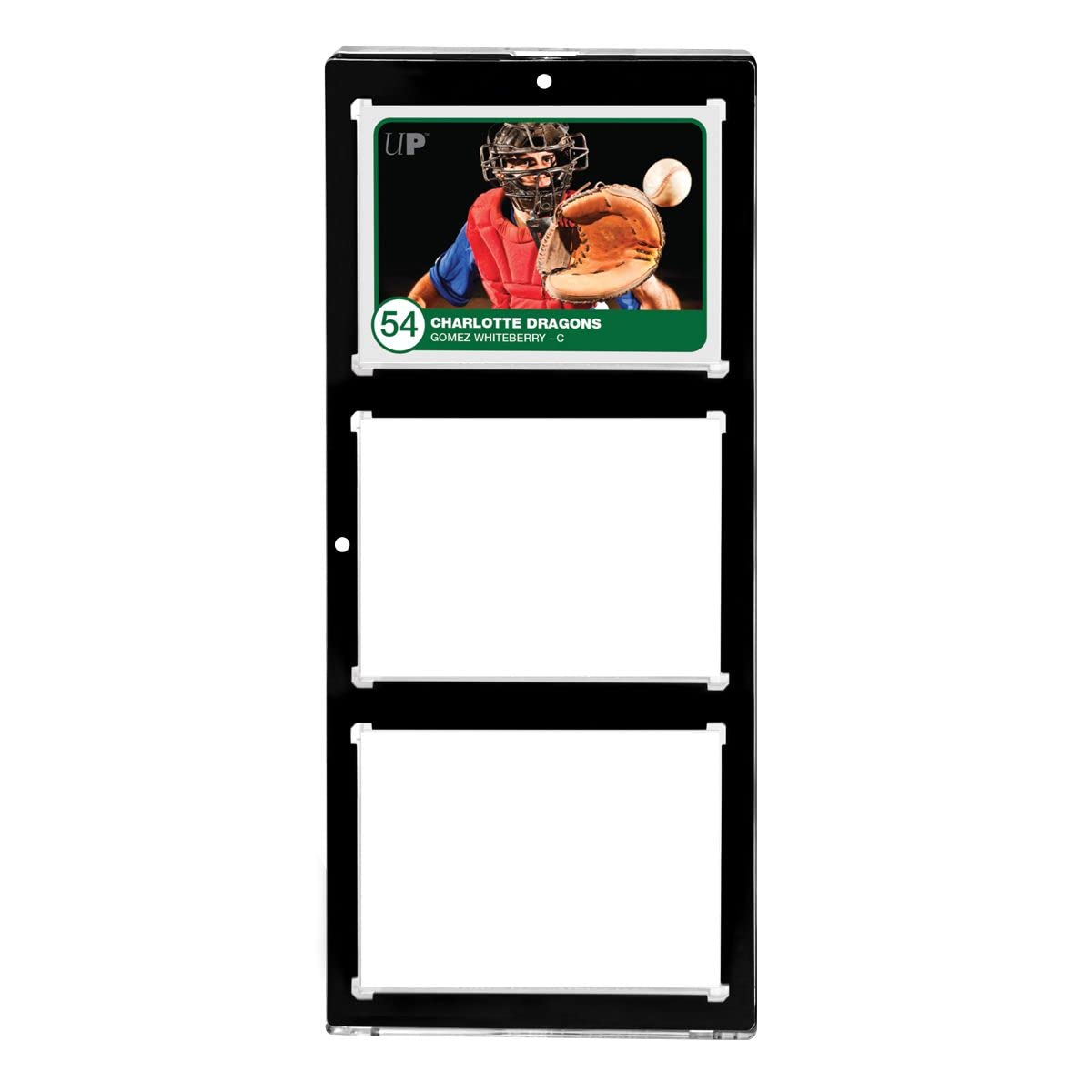 Ultra Pro 35PT 3 Card Black Border UV One Touch Magnetic Holder 2