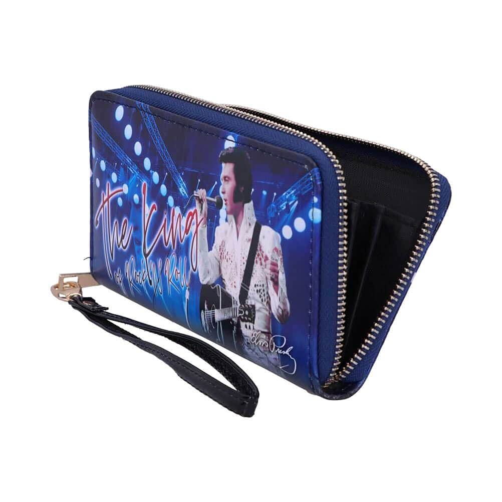 Elvis The King of Rock and Roll Blue Womens Purse 19cm 3