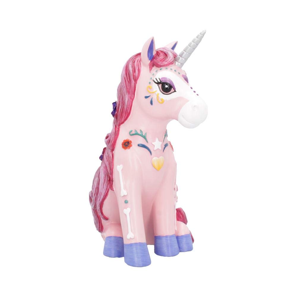 Candycorn Pink Day of the Dead Skeleton Unicorn Figurine 24cm 5