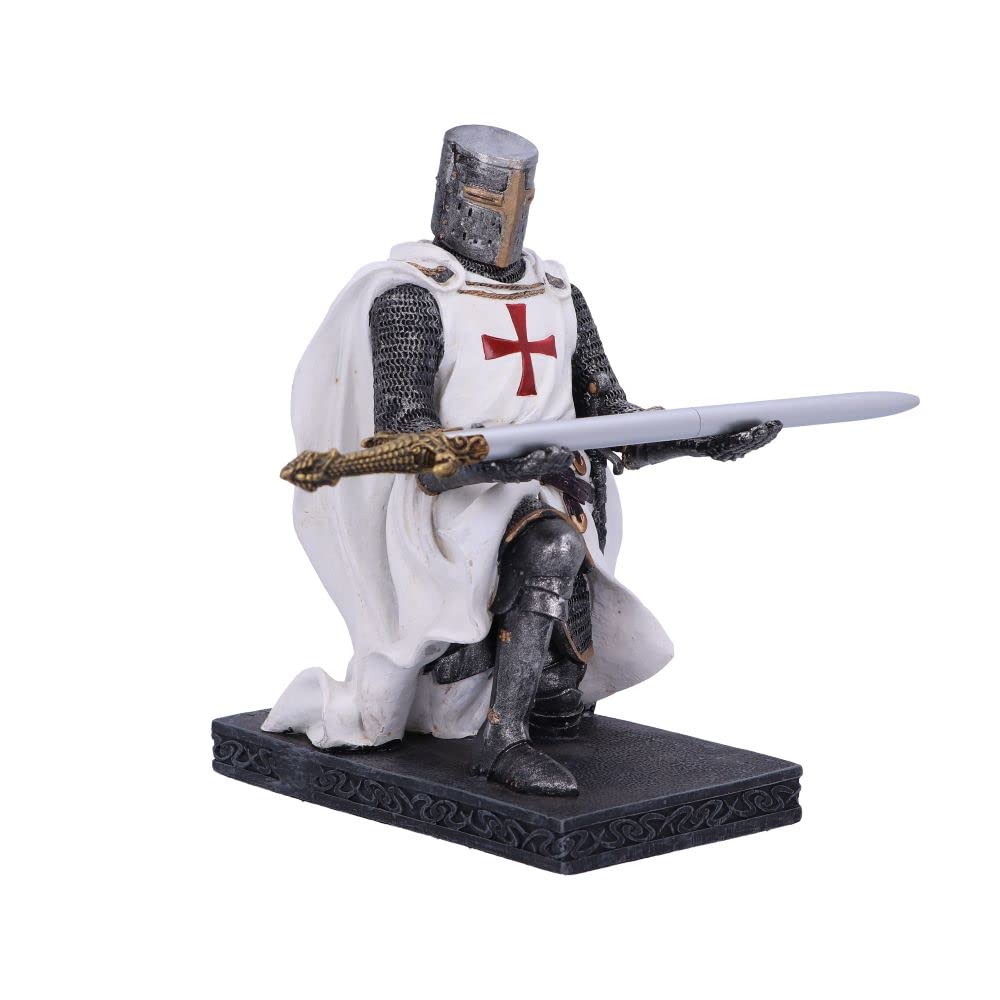 Knights Oath Pen Holder 16.8cm Polyresin Statue 6