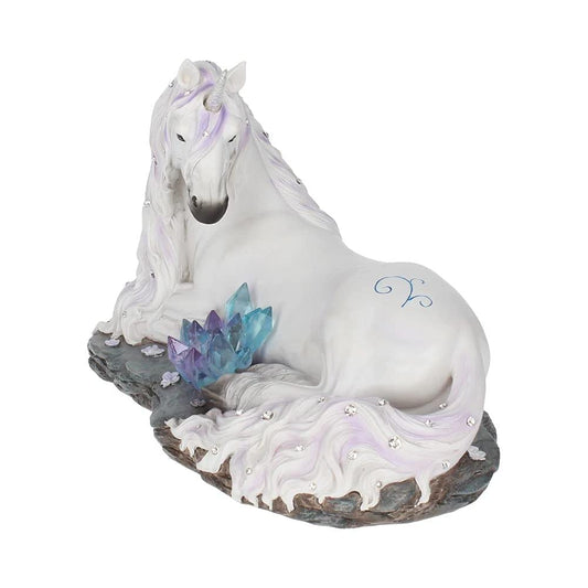 Jewelled Tranquillity Figurine White Unicorn and Crystal Ornament 19cm 2