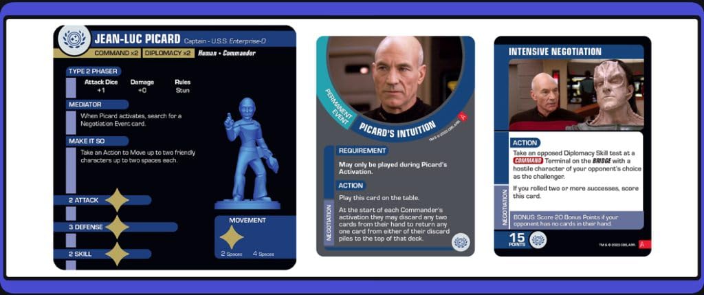 Star Trek Away Missions Expansion Captain Picard Federation Expansion Miniature Game by Gale force Nine 5