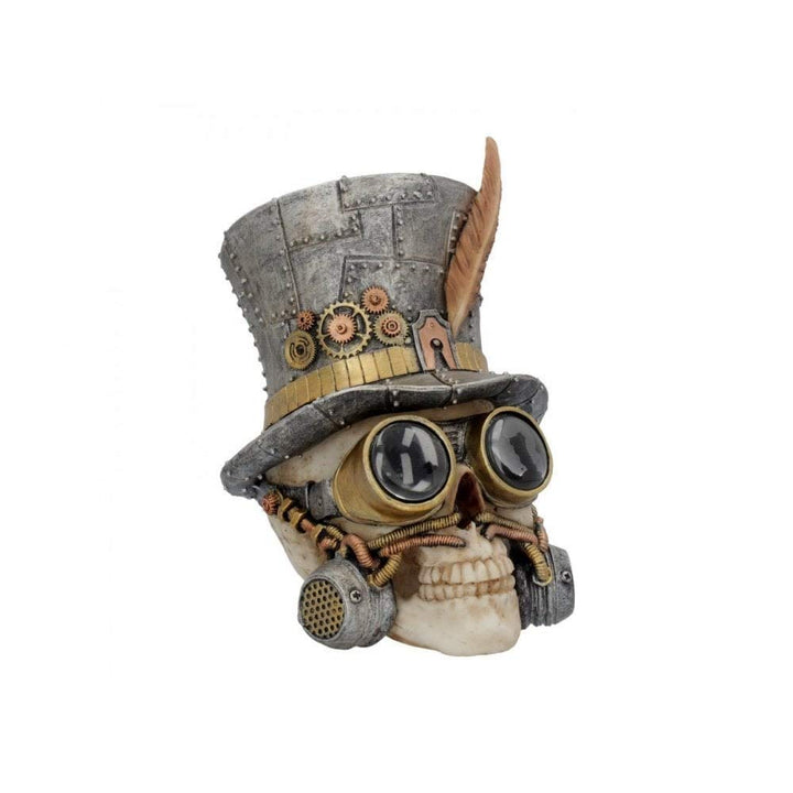 Count Archibald Steampunk Top Hat Skull 19.5cm