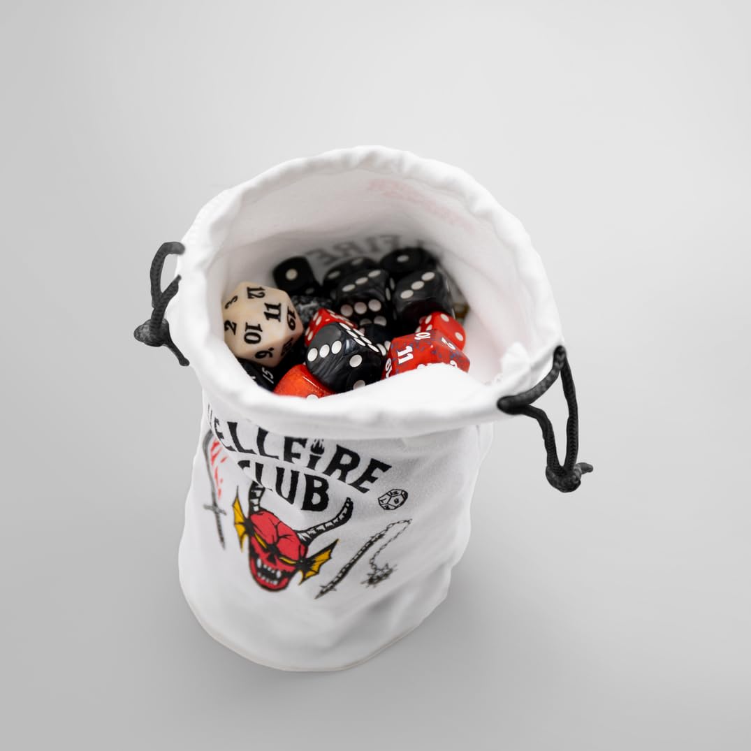 Stranger Things Hellfire Club Dice Bag Dice Set by Gamegenic 3