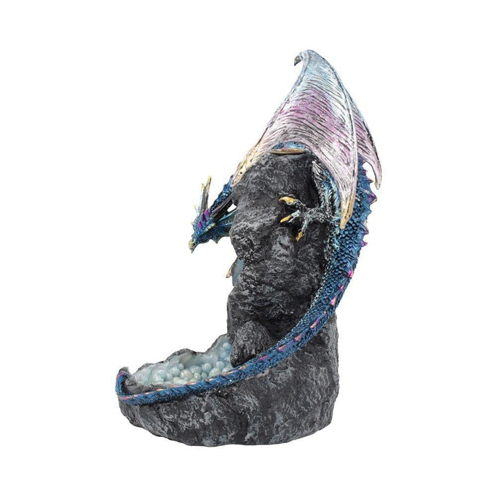 Dragons Intrigue Metallic Dragon Backflow Incense Burner 21.5cm