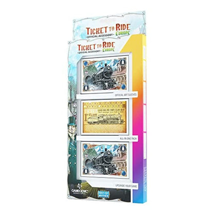 Ticket to Ride Europe Official Art Sleeves All-in-One Pack of Card Sleeves 1