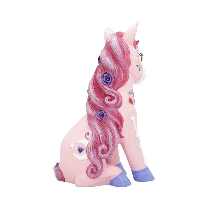 Candycorn Pink Day of the Dead Skeleton Unicorn Figurine 24cm