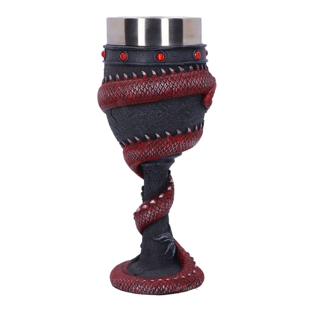 Dragon Coil Goblet Red 20cm