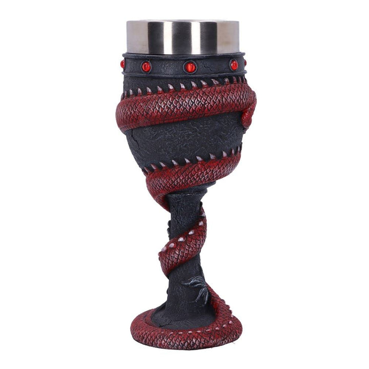 Dragon Coil Goblet Red 20cm
