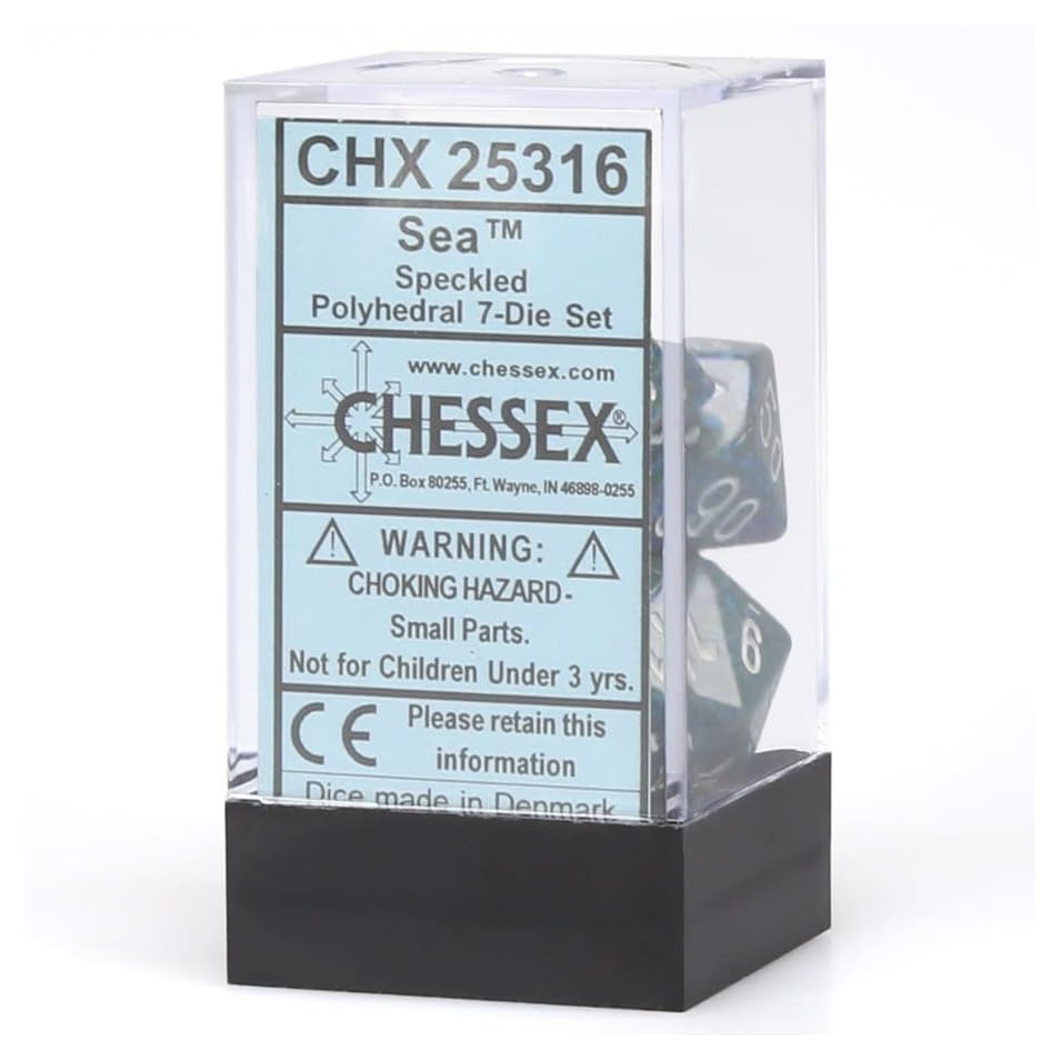 Chessex CHX25316 Dice-Speckled Sea Set 4