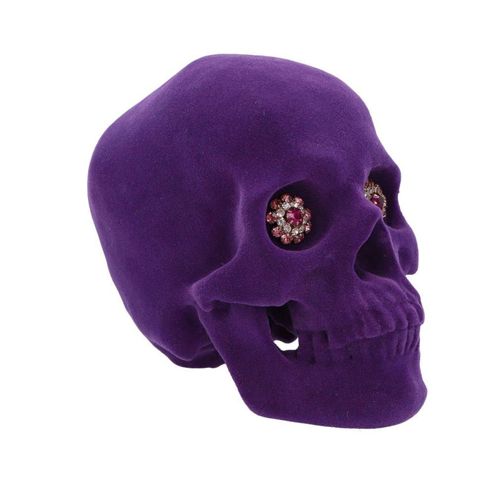 Jewelled Gaze Purple Skull 18.7cm