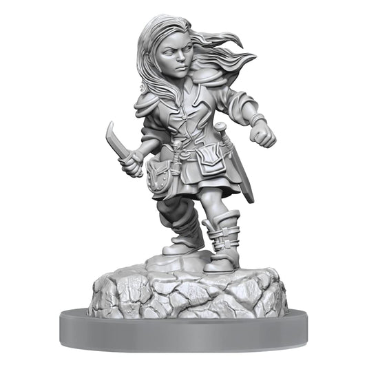 Halfling Rogue Female D and D Nolzurs Marvelous Unpainted Miniatures W20 Miniature Game by Wiz Kids 1