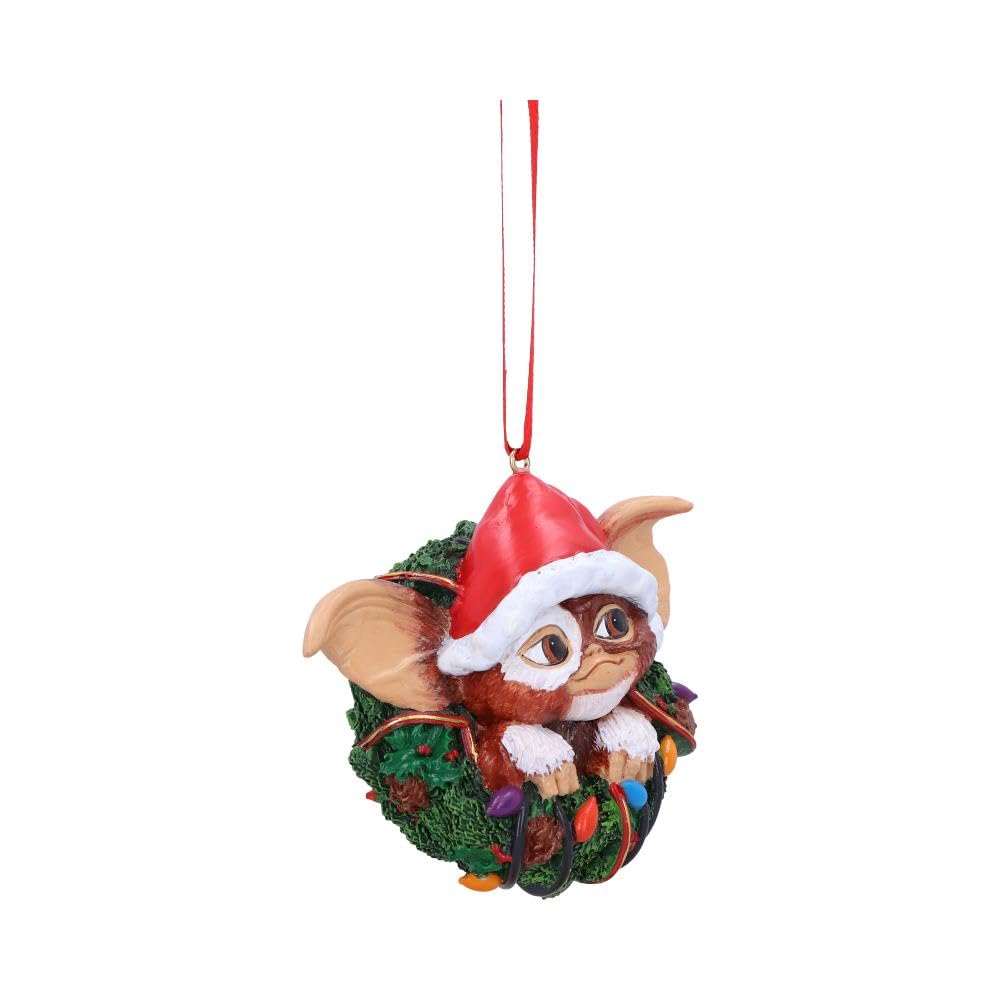 Gremlins Gizmo in Wreath Hanging Ornament 10cm 4