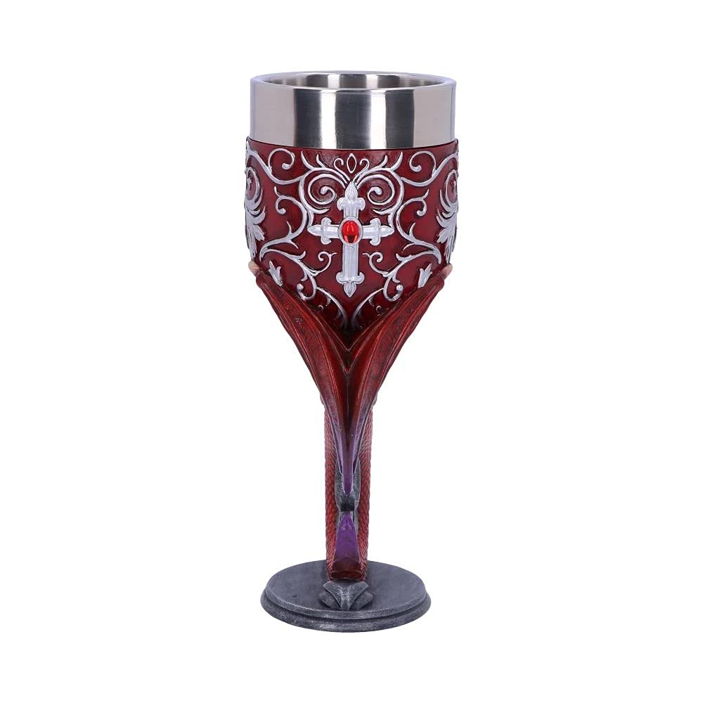 Dragons Devotion Twin Dragon Heart Set of Two Goblets 18.5cm 4