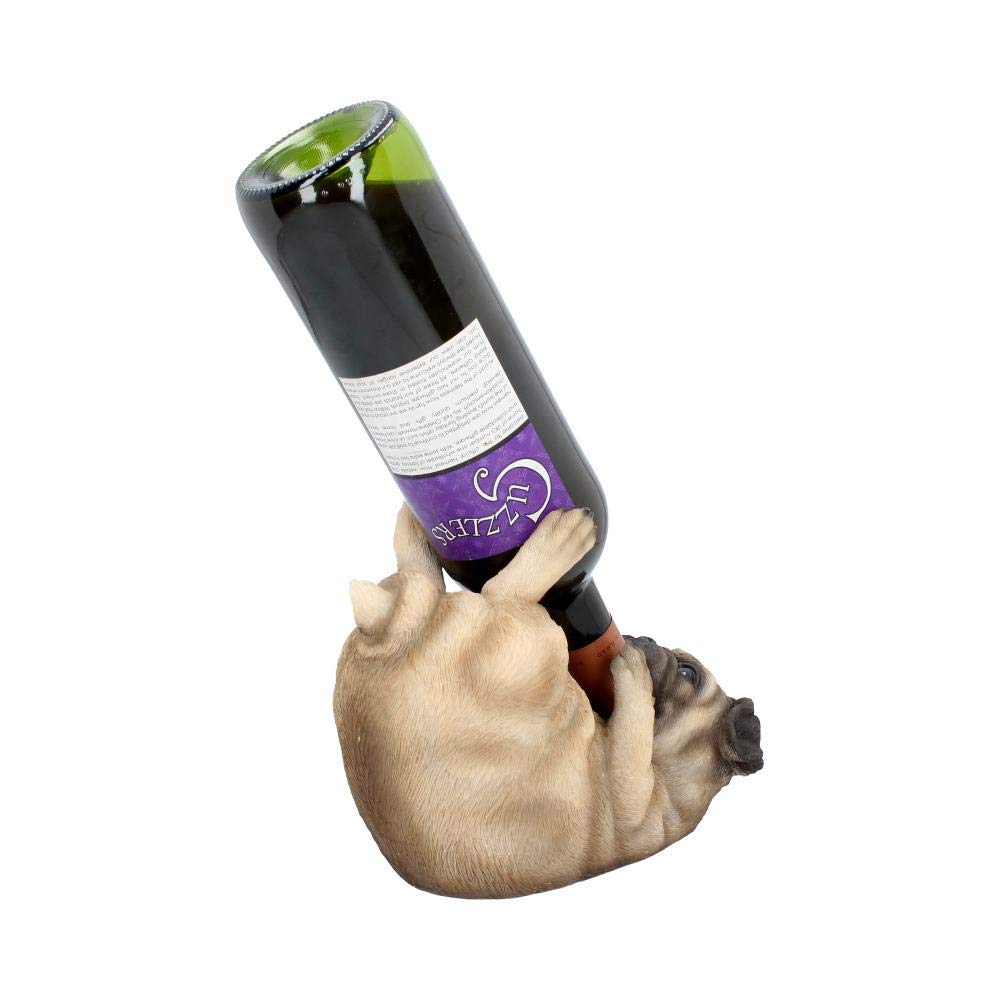 Pug Dog Guzzler Wine Bottle Holder Guzzlers 21.5cm 5