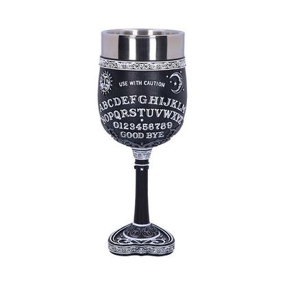 Black and White Spirit Board Goblet Glass 2